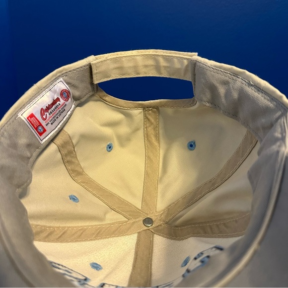 UNC Tar Heels Captivating Adjustable Ball Cap Hat Beige Carolina Blue Heel Logo - Picture 6 of 7